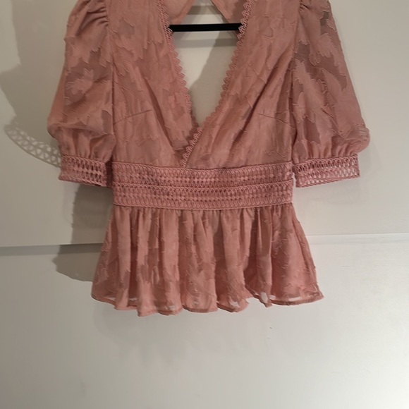 Lipsy stunning pink top never worn size small woman - Picture 6 of 10